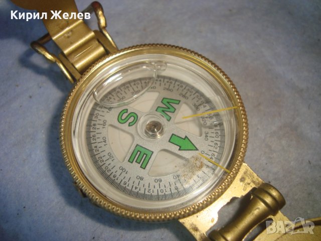 СТАР МЕТАЛЕН ПРЕЦИЗЕН КОМПАС АЛУМИНИЕВ КОРПУС 16767, снимка 11 - Антикварни и старинни предмети - 38107864