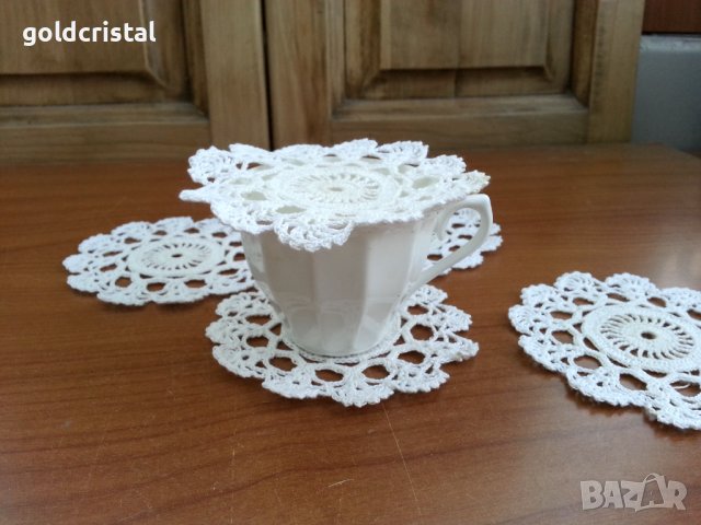 Подложки за чаши ръчна изработка , снимка 3 - Антикварни и старинни предмети - 37545133