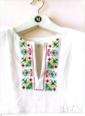 Българска дамска риза етно бродерия , снимка 4 - Ризи - 11339383