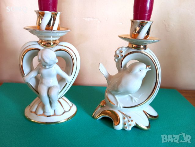Страхотни Порцеланови Свещници, снимка 2 - Декорация за дома - 44430618