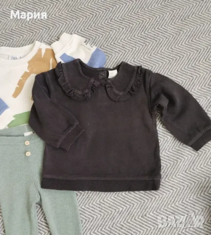 Zara, HM дрехи за момиче 6-9м, снимка 5 - Бебешки блузки - 49112608
