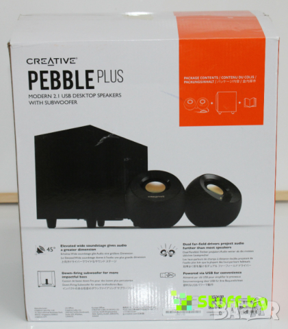 Creative Pebble Plus  2.1, 8W RMS Speakers тонколони 