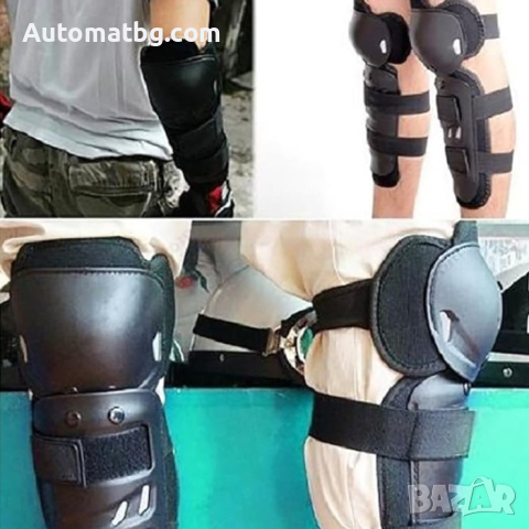 Комплект наколенки и налакътници Automat, Подходящи за спорт, Черен, снимка 3 - Аксесоари и консумативи - 44600664