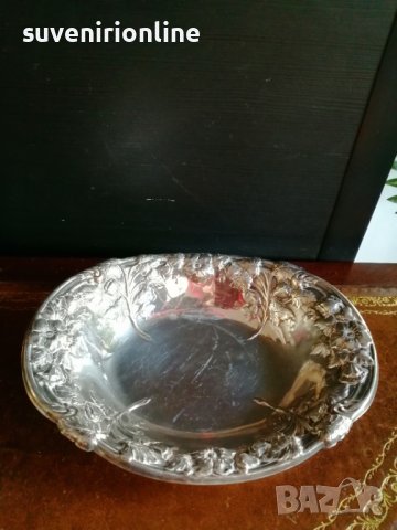 Стара посребрена купа, снимка 3 - Декорация за дома - 38508543