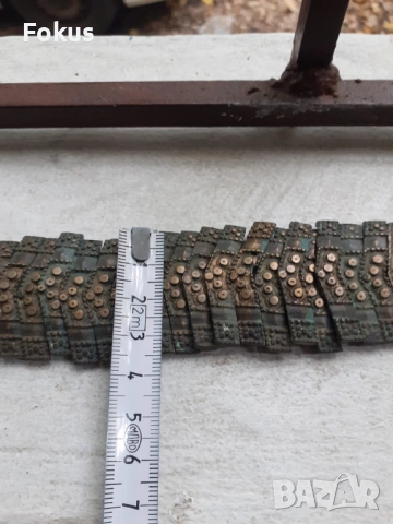 Стар автентичен възрожденски колан сребро сачан кованец, снимка 6 - Антикварни и старинни предмети - 53269976