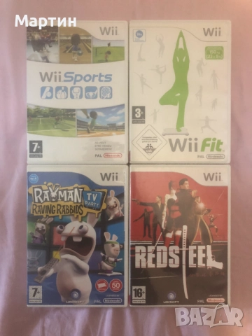 Продавам 4 Wii игри