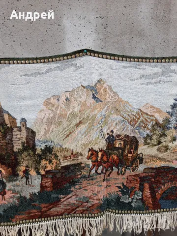 Старинен ковьор,покривка за стена #268, снимка 4 - Антикварни и старинни предмети - 47664000