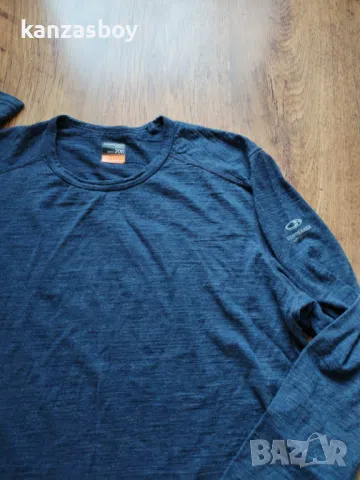 icebreaker 200 merino base layer mens - мъжка мерино блуза ХЛ, снимка 2 - Блузи - 49520970