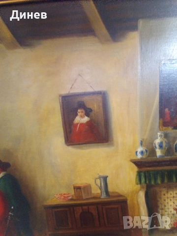 стара маслена картина, снимка 6 - Картини - 52146946