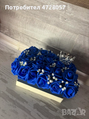 Вечни букети в кутия , снимка 5 - Изкуствени цветя - 53350763