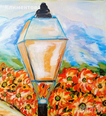 "Слънчогледов поздрав", снимка 5 - Картини - 48470503