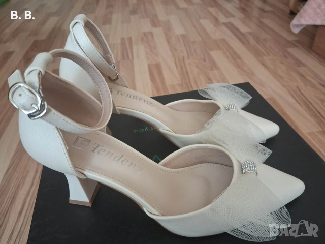 Официални дамски обувки с панделка, снимка 3 - Дамски обувки на ток - 54135902