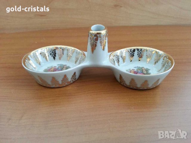 Български  порцелан солница, снимка 3 - Антикварни и старинни предмети - 31205222