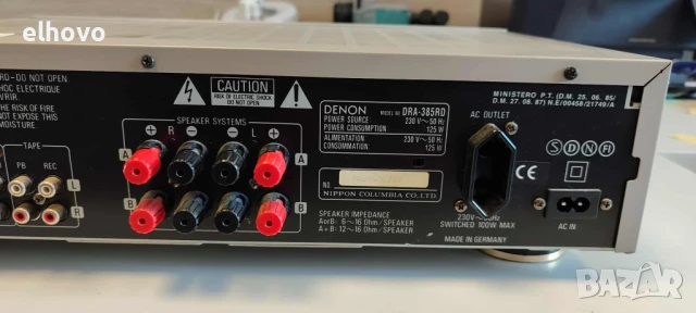 Ресивър Denon DRA-385RD, снимка 9 - Ресийвъри, усилватели, смесителни пултове - 51339169