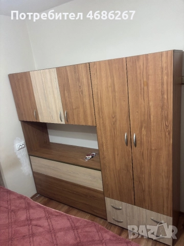 Скрин с две чекмеджета,ракла,гардероб и три шкафа за дрехи, снимка 3 - Шкафове - 52832557