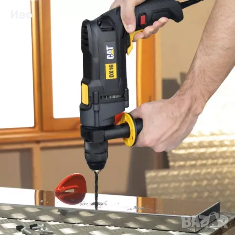 Ударна бормашина CAT DX16 850W метал 13 мм, зидария 20 мм, дърво 35 мм и с 48000 уд./мин, снимка 7 - Бормашини - 45542326