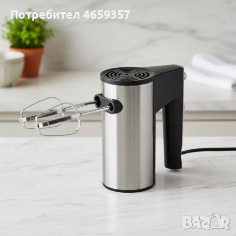 Кухненски миксер SERANOVA Home – Метални бъркалки, лек и мощен, снимка 3 - Миксери - 52668815