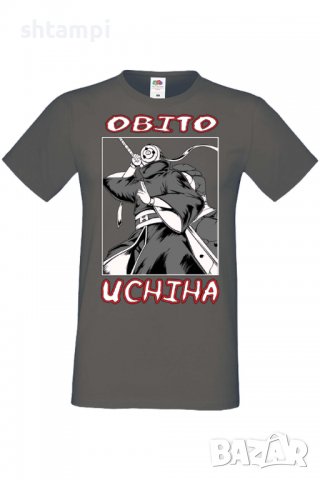 Мъжка тениска Naruto Obito Uchiha,Анимация,игра,Празник,Повод,, снимка 8 - Тениски - 38120778