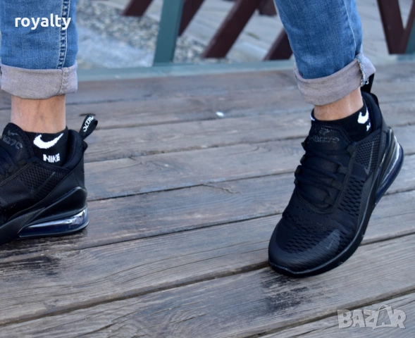 Мъжки Маратонки Nike Air Max 270 Winter цвят: черно, снимка 4 - Маратонки - 51636125