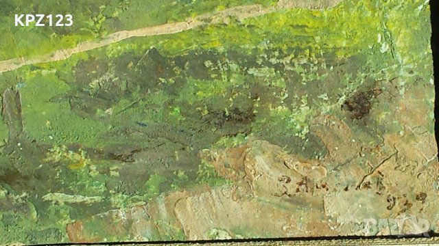 СТАРА КАРТИНА ПЕЙЗАЖ 39 г. (маслени бои) / ПОДПИСАНА З.А...В, снимка 5 - Картини - 29093679