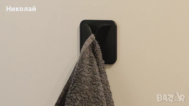 Гравитационна закачалка за кърпи | За кухня и баня | Лесен монтаж, снимка 9 - Закачалки - 50569786