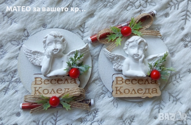Коледни магнити с ангелче
