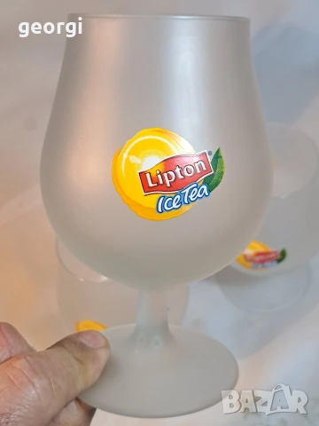 ретро чаши Ice tea Lipton 32/4, снимка 3 - Чаши - 53159712