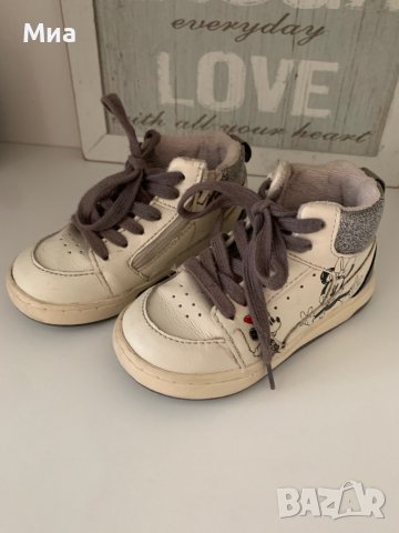Кожени кецове Zara от серията Minnie, снимка 2 - Детски обувки - 44270581