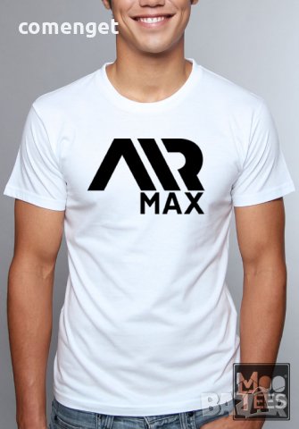 ХИТ! Мъжки тениски AIR MAX принт! Поръчай модел с ТВОЯ идея!, снимка 2 - Тениски - 29676622