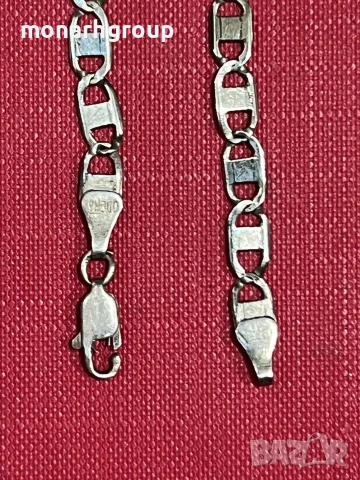 Сребърна гривна, снимка 3 - Гривни - 53376432