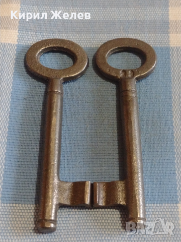 Два стари ключа от соца за брава за КОЛЕКЦИЯ ДЕКОРАЦИЯ БИТОВ КЪТ 41019