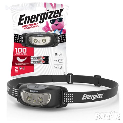 LED фенер за глава челник Energizer за лов риболов бягане колело каска ...