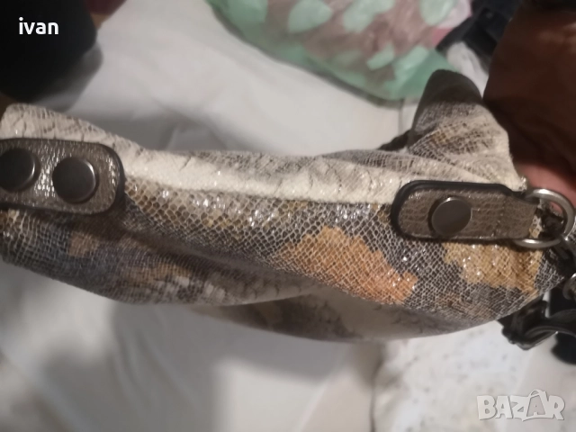 дамска Марков чанта от змийска кожа , снимка 13 - Чанти - 51793852