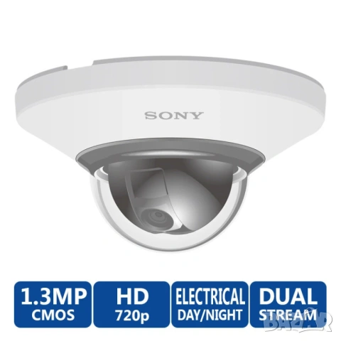 Камера за видеонаблюдение Sony SNC-DH110T PoE IP IK01 Vandal resistant Impact 1.3MP