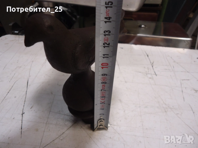 Метална отливка на птица, снимка 6 - Антикварни и старинни предмети - 52384594