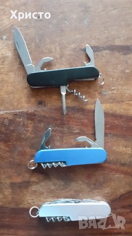 ножче джобно тип швейцарско видове, стомана, с много остриета 3 цвята, снимка 2 - Прибори за хранене, готвене и сервиране - 38896281