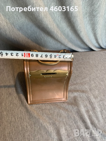  старинна медна касичка "HAROLD, снимка 7 - Антикварни и старинни предмети - 52921672