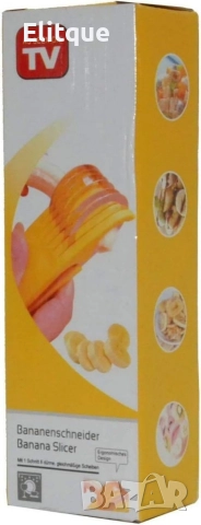 Функционална стоманена резачка за банани, резачка за плодове с ергономична дръжка, снимка 6 - Други стоки за дома - 52902203