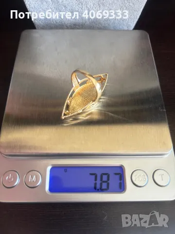 Златен пръстен с Богородица 7.87гр 14к, снимка 4 - Пръстени - 49107961