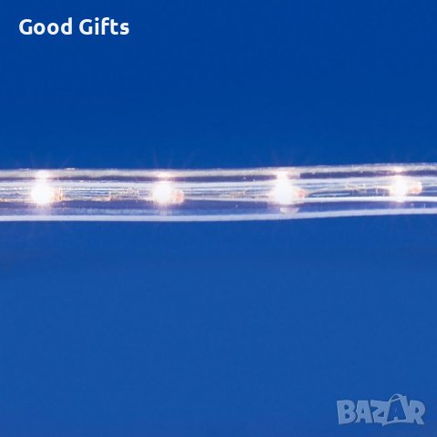 LED Светещ Коледен маркуч, 6м Студено бяло, снимка 2 - Лед осветление - 42743189