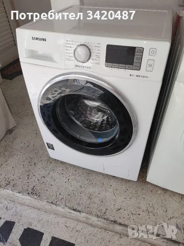 Пералня SAMSUNG 9кг 1400об Инверторен мотор нов барабан. , снимка 2 - Перални - 56116525