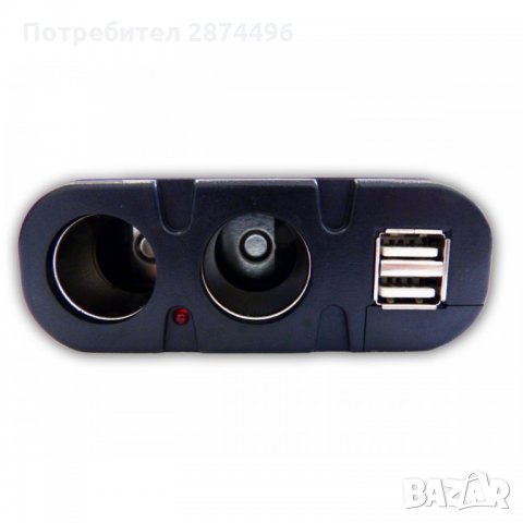033 Двоен разклонител за запалка с 2бр. USB, снимка 2 - Аксесоари и консумативи - 34560206