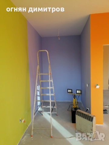  3.50лв/м Боядисване на жилища  , шпакловка , латекс, измазване около прозорци  , снимка 14 - Бояджийски услуги - 10310904