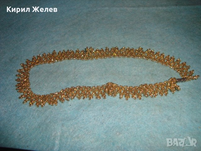 МНОГО КРАСИВА МЪНИСТЕНА ОГЪРЛИЦА КОЛИЕ РЕТРО ВИНТИДЖ СТИЛНО БИЖУ 15043