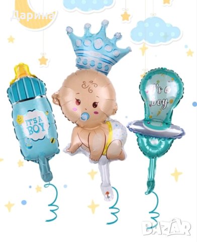 Парти сет балони бебе момче/момиче и пол на детето , снимка 6 - Други - 41187717