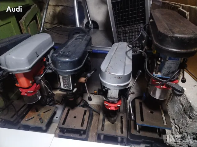 Продавам 5 броя настолни бормашини GUDE / Einhell и др.  Мощност от 250W до  350W