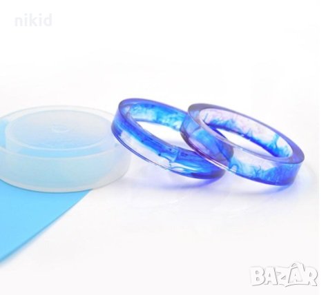 Гладка гривна силиконов молд форма смола калъп за бижута изработка бижутерство, снимка 6 - Други - 26878847