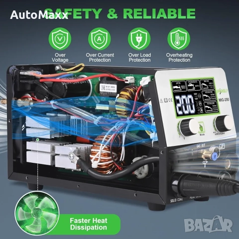 Телоподаващо 4в1 Mig 200 Sprigholly, снимка 5 - Други инструменти - 52970255