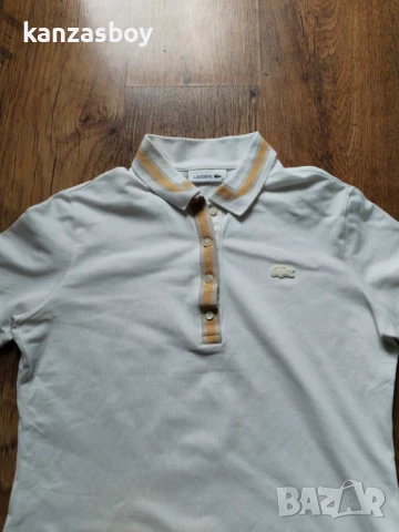 lacoste Polo - страхотна дамска тениска КАТО НОВА Л/ХЛ, снимка 7 - Тениски - 50716865