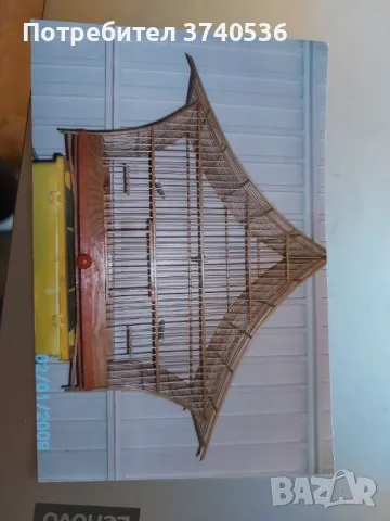 Волиера, кафез, клетка за птици от дъбово дърво